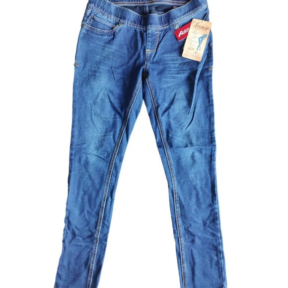 NWT Women's Seven7 Jeans Lounge Jeggings Indigo Dark Wash Knit Denim Size P/P - Picture 1 of 12